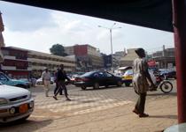 <p> View from a caffe in Yaounde. </p>